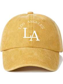 1 件 LA LOS ANGELES 创意印花帽，男女通用户外休闲时尚防晒可调节棒球帽，卡车司机帽，日常使用太阳帽 - 彩色 - 查看 6