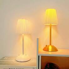 1 Stück 3-farbige, berührungsempfindliche, kabellose Lampe - skandinavischer Minimalist Stil, Helligkeit durch Langdruck einstellbar, geeignet für Schlafzimmer, Wohnzimmer, Esszimmer und Partys