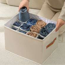 WONGIRL Large Grey Shoe Organizer With Adjustable Dividers - Space-Saving, Foldable Storage Bin For 16 Pairs, Reinforced Handles & Bottom Support