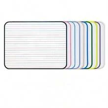 1Pc Four Lines And Three Compartments 30.3*22.7cm Double-Sided Writing Board A4 Home Message Board English Edged Small Whiteboard