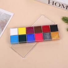 12 Colors Oil-Based Paints, Suitable For Summer Parties, Rainbow Festivals, Halloween, Christmas, Holidays, Carnivals, Gatherings, Stage Performances, Back To School, School Supplies, Office, And Art Painting - 12 Colors - View 6