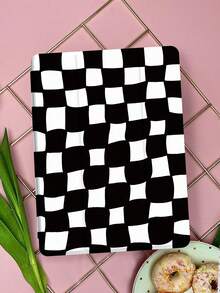 Karomuster iPad (A16) 11 Zoll 11. Generation 2025 Schutzhülle, kompatibel mit iPad 10,2 Zoll 2021/2020 iPad 10./9./8. Generation, kompatibel mit Samsung Galaxy Tab A8 10,5 Zoll 2022, Tablet-Schutzhülle mit Stifthalter, unterstützt Auto Sleep/Wake Cover