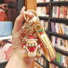 Santa Claus Doll Keychain Elk Socks Christmas Tree Pendant Superhero Themed Gift For Christmas, Halloween, Valentine's Day Gift Gift Ideas Bag Accessories Lanyards With Id Holder Car Accessories Bag Charms Car Accessories Teacher Friend Sister - Multicolor - View 13