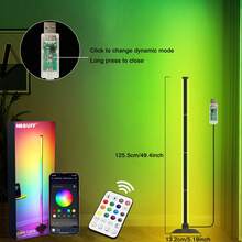 1pc/Set RGBIC LED Floor Corner Lamp, Home Decor, Minimalist Dimmable Ambiance Light, Controllable Via App, Remote, Button, Adjustable Height, Music Sync, Timer, 49 Inch (124cm) Tall, Suitable For Living Room, Bedroom, Home, Office, Christmas Party, Halloween Decoration - 落地燈 - 查看 12