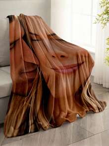 1pc Customized Photo Blanket, Personalized Flannel Blanket With Photo, Bedding Blanket, Custom Throw Blanket, Customized Image Blanket, Personalized Family Photo Blanket, Custom Graphic Blanket, Personalized Throw Blanket, Friend Blanket, Cozy Blanket, Family Gift, Wedding Gift, Mother's Day Gift, Birthday Gift, Office Use - Multicolor - View 4