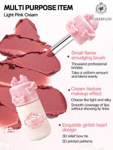 CHEERFLOR GIRL'S BOWKNOT Matte Lip Gloss, Nude Brown Color, Soft Matte Lip Cream, Long Lasting High Impact Color, Lightweight Liquid Lipstick, - CFR1160 - View 4