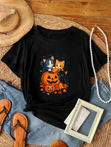 Women T-Shirts - 黑色 - 查看 1