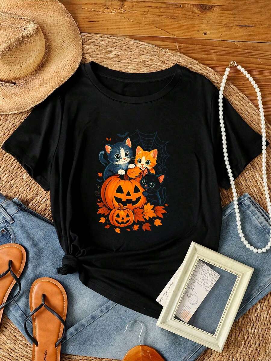 Women T-Shirts - 黑色 - 查看 1