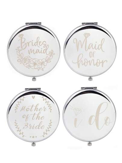 1pc Folding Mirror, Wedding Bridesmaid Gift, Proposal Gift, Mother's Day Gift, Birthday Gift, Graduation Gift, School Decor, Dorm Decor, Home Decor, Study Supplies, Christmas Gift, Cosmetics, Inexpensive Gift, Women Gift