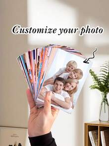 5 piezas/10 piezas/15 piezas Impresiones de fotos personalizadas, sube tu imagen para personalizar, impresión de fotos, tarjetas de fotos de boda, impresiones de fotos conmemorativas, pequeños regalos, tarjetas de anuncio de boda, regalos del Día de San Valentín, Día de la Madre, cumpleaños, Día del Niño, ceremonia de graduación, boda, Día del Padre, celebración de inauguración de la casa, escuela - Multicolor - Ver 1