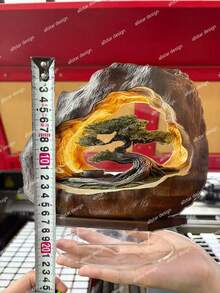 2D Flat, 1 Pc, Acrylic Tree Of Life Artwork, Perfect Desktop Accessory For Your Desk, Porch Or Any Room In Your Home. Ideal For Office, Cafe, Bedroom And More. Absolutely A Unique Gift! - Multicolor - View 4