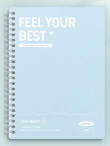 A5/B5 Spiralbuch mit dickem Einband, einfaches liniertes Tagebuch, eleganter Planer