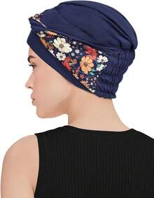 Movable Knot Beanies With Relaxed Stretch Elastic, Chemo Hats For Womenhalloween - màu đen - Xem 7