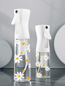 زجاجة رش قابلة لإعادة التعبئة شفافة بنمط قلب أصفر وزهرة الأقحوان، رذاذ متعدد الأغراض، مناسبة للسفر والرحلات العمل، موزع مزيل المكياج، زجاجة رذاذ شعر قابلة لإعادة الاستخدام، رش ، مناسبة لتصفيف الشعر والتنظيف والنباتات والترطيب الوجه.