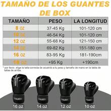 Unisex, guantes de entrenamiento de boxeo con protector bucal incluido - adecuados para boxeo, artes marciales mixtas, kickboxing y MMA, con función de absorción de impactos. - Negro mate - Ver 6
