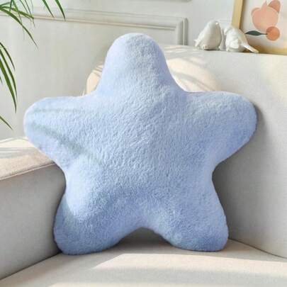 Star-Shaped Pillow, Decorative Cushions For Beds And Sofas, Star-Shaped Pillow, Soft Faux Rabbit Fur Dormitory Mat, Suitable For Decorative Pillows In The Sofa, Bedroom, And Living Room, Applicable For Halloween And Christmas Decorations.