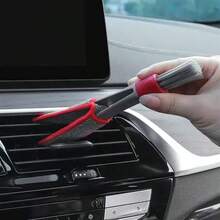 1Pc Louver Cleaning Brush Car Air-Conditioner Outlet Cleaning Tool Multi-Purpose Dust Brush Car Accessories Interior Multi-Purpose Brush