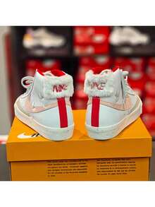 Nike Zapatillas altas Trailblazer de edición limitada para mujer BLAZER MID PRM - Blanco - Ver 7