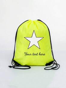 Personalized Nylon Drawstring Pocket With Name, Text Or Logo, Custom Backpack For Event Planners. A Bag Suitable Men And Women Daily Use, Going Out, Exercising, Traveling, Shopping, At The Beach. Perfect Christmas, Thanksgiving, Back To School, Workplace, Work, Commute, Parties, Gatherings. An Ideal Gift Women. The Perfect Christmas Moms, Teachers Daughters.Personalized Daughters. - Multicolor - View 10