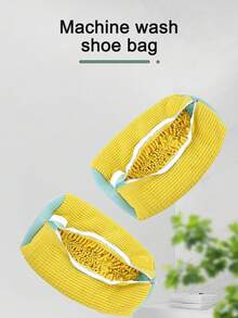 1/2PCS Shoe Washing Machine Bag , Laundry Shoe Cleaning Bag For Washer And Dryer, Reusable Laundry Bags Mesh Wash Bags For Adults And Kid's Shoes,Our Shoe Washing Machine Bag,Shoe Washing Bag, Anti-Deformation Shoe Washing Bag, Efficient Shoe Washing Bag, Special Slouchy Artifact For Washing Machine, Household Machine Washing Laundry Bag, Shoe Protection Bag, Shoe Storage Washing Bag - Multicolor - View 6