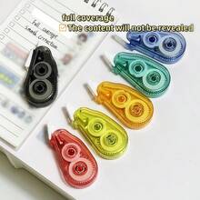 12/6 piezas Cinta correctora arcoíris - Cinta correctora, corrección instantánea, corrección de escritura, corrección suave y sin rayones, adecuada para uso en oficina y escuela, artículo de papelería esencial para útiles escolares y temporada de regreso a clases, ideal para regalar