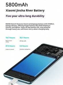 Xiaomi 红米Note 15智能手机，骁龙6 Gen 3处理器 | 5800mAh超长续航 | 6.77英寸120Hz爱眼屏 | 轻松工作、学习、游戏 | 仅支持英文和中文 - 子夜黑 - 查看 7