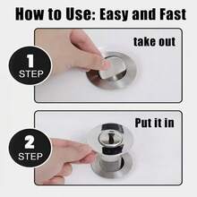 Universal Bathroom Sink Plug Stopper Wash Basin Core Bounce Pop Up Drain Filter - A - Xem 2