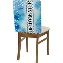 1pc/4pcs/24pcs Christmas Tree Pattern Removable Washable Chair Covers, Suitable For Home, Restaurant, Living Room, Kitchen Decoration In Winter - Multicolor - View 8