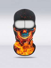 1件装男女通用透气骑行面罩，动漫图案脖套，轻盈冰丝摩托车头巾，适合夏季户外运动、钓鱼等场合，防晒面罩 - 彩色 - 查看 10