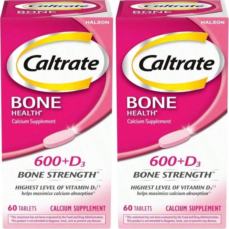 Caltrate 600 Plus D3 Plus Minerales, suplemento de calcio y vitamina D en comprimidos, suplemento para la salud de los huesos y los minerales para adultos - 165 unidades - Sabor NameD - Ver 1