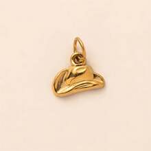 1 mặt dây chuyền bằng thép không gỉ mạ vàng 18K hình cây ban phước, mandala, mặt trời, ngôi sao năm cánh, cầu vồng, mắt quỷ, phụ kiện trang sức DIY, có thể dùng làm vòng cổ, vòng tay, móc khóa, dễ phối đồ, có thể đeo như một mặt dây chuyền bùa hộ mệnh tinh tế. - Vàng - Xem 21