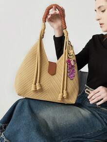 Resin Transparent Beaded Grape Pendant New Creative Student Schoolbag Decoration Keychain Gift, Decorative Accessories Fruit Decoration Bag Chain Pendant Bag Extender Replacement Extension Chain With Chain Pendant Amethyst Grape Protective Cover Pendant New Ins Creative Student Schoolbag Decoration Keychain Gift,