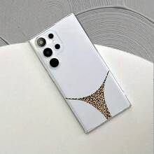 Leopard Print Underwear Beach Bikini Soft Shell Couple New Transparent TPU Phone Case, Suitable For Galaxy S21 S23 FE / A12 / A13 / A14 / A52S 5G S22 U1Tra5G S23 Ultra  11 12 13 14 15 Promax XS XR X 7 8 Plus SE 2022 13 Mini, As A Gift For Parents, Girl/Boy Friends, Men Or Women - Trong suốt - Xem 7