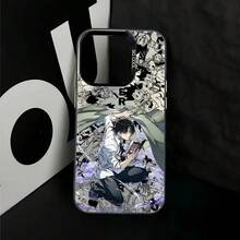 Funda de teléfono Anime  para iPhone 16, 15, 14 Pro Max, 13, 12, 11 Pro, X, XR, XS Max, 8, 7 Plus - Cubierta trasera mate a prueba de golpes, accesorios móviles, cultura pop, impresión UV, cubierta duradera, entusiastas de la cultura pop, entusiastas de la tecnología - Mezcla de colores - Ver 8