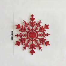 15/30pcs Red White Christmas Snowflake Decoration,For Christmas Party DIY Home Hanging Decoration Snowflake - Multicolor - View 10