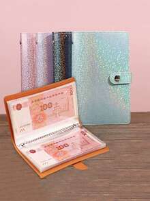 New Banknote Storage Book For 2025. The Material Is Made Of PU, Which Can Accommodate 100 Banknotes For Storage. It Comes With One A6 Large Capacity Cash Storage Book, Which Includes Photos Of Banknotes, Stamps, And Bank Cards. Comes With 50 Best Gifts For Various Festivals