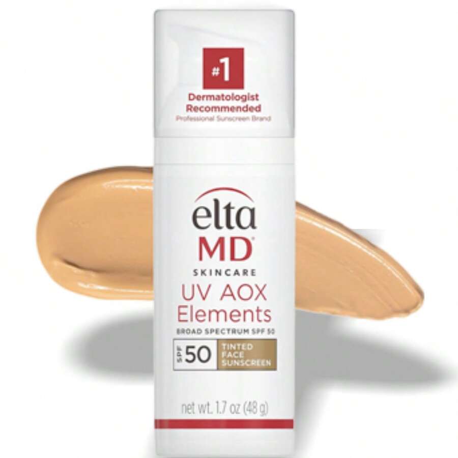 EltaMD UV AOX Elements 有色面部防晒霜 防水 SPF 50 1.7 盎司/48 克 - 彩色 - 查看 1