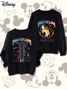 Mickey Mouse, Mickey  Hoodie - Playful Cat With Scythe & Bats Spooky Design | Comfortable, Casual, Warm Autumn And Winter Boys' Hoodie - 黑色 - 查看 1