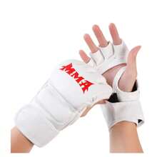 1 Pair Half Finger Boxing Gloves, Training Gear, Halloween Gift - Multicolor - View 11