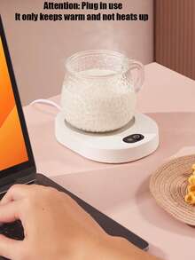 恒温加热杯垫 智能创意家用隔热杯垫 加热 恒温办公室暖杯器 适用于所有杯子 户外露营野餐厨房等秋冬必备 智能饮料加热杯垫 冬季电热咖啡恒温垫 家用便携式暖杯器 一键启动 适用于大多数杯子 办公室 便携 (USB直插) - 彩色 - 查看 3