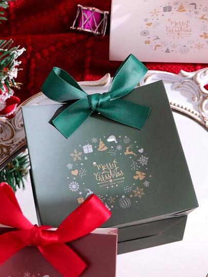 Set aus 10 Weihnachtsgeschenkboxen mit Weihnachtsbaum- und Rentier-Designs sowie festlichen Mini-Geschenktüten mit roten und grünen Schleifen | Perfekt für Süßigkeiten, Schokolade und kleine Geschenke | Ideal als Weihnachtsparty-Gastgeschenke, Strumpfstopfer und Weihnachtsdekoration - Frohe Weihnachten und ein glückliches Neues Jahr Weihnachten Weihnachtsdekoration Weihnachtspyjamas Weihnachtsgeschenke Weihnachtsdekoration