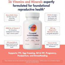 FullWell Prenatal Vitamin + DHA | Omega 3 Fish Oil With DHA &Amp; EPA For Brain Development &Amp; Nervous System Support | 26+ Vital Nutrients | Dietitian-Formulated, Non-GMO, 3rd Party Tested, 30 Servings - Tên hương vị B - Xem 5