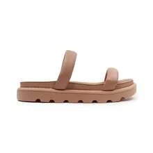 Women's Vizzano Half-Calf Flip-Flops - Beige - View 1