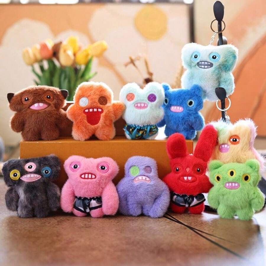 2025 New Plush Tooth Monster, Plush Monster Pendant, Creative Big Tooth Cute Tooth Doll, Ugly Cute Monster Plush Keychain Ornament, Stitch Toys, Travel Toys, Classroom Fidget Toys, Mini Stuff, Bath Toys, Christmas Stationery, Stress Ball, Birthday Gift, Christmas Gift, Halloween Gift, Perfect Gift, Presents
