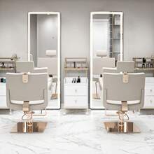 OLIXIS LED Full Length Body Mirror For Bedroom With Light, 64"X21", Hanging Or Leaning For Wall, Aluminum Alloy Thin Frame Floor Standing For Living Room, Tall, White - Xem 7