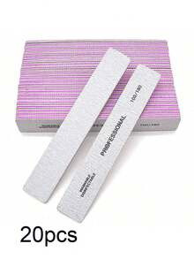 20Pcs Rectangle Nail Files 100/180Double Sided Emery Board Washable Emery Boards Reusable Nail Buffers Manicure Tools For Natural Nails Acrylic Nails Home And Salon Use,Nail Supplies,Nail Tools,Nail Art Tools,Back To School,Nails,Nail Tools For Press On Nails - Dusty Purple - View 19
