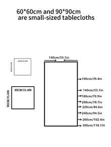 1 szt. Prostokątny obrus w stylu wiejskim z białymi stokrotkami i frędzlami, uniwersalny do codziennego użytku, na święta, urodziny, imprezy, spotkania rodzinne, pikniki, stoły obiadowe, do kuchni, wystroju wnętrz, na każdą porę roku - Niebieski - Zobacz 5