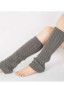 1 双女士冬季保暖靴套，针织靴袜，短款腿套，靴套腿套，保暖圣诞礼物 - 長款 - 查看 7