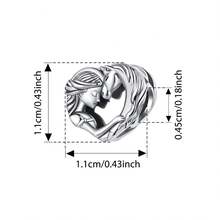 WOSTU 1 Pc Solid 925 Sterling Silver Lovely Girl & Cat Horse Celtic Knot Charm Unicorn Heart Pendant Fit DIY Bracelet Necklace Heart Jewelry Series