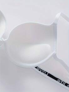 7pcs/Set Lightweight Padded Letter Print Push-Up Bras, Women Underwire Bras